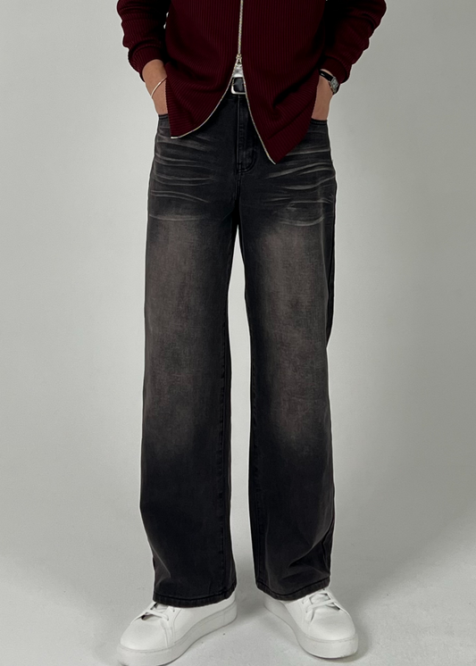 Wide Brush Washing Denim