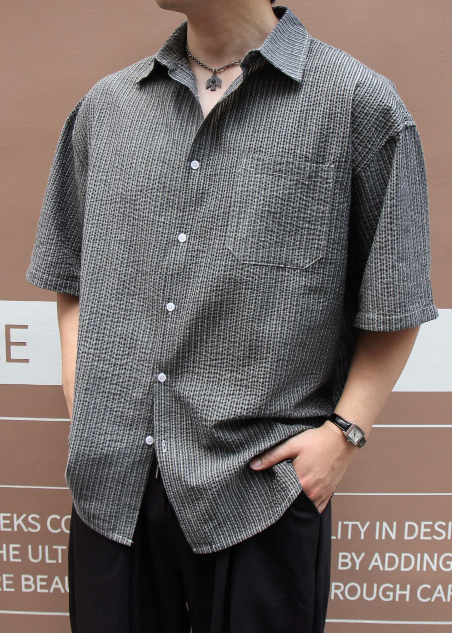 Seersucker Summer Kara Shirt